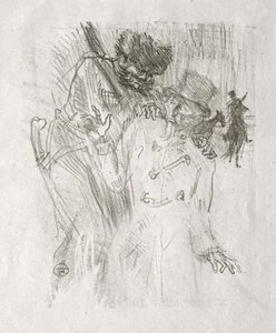 Ai piedi del Sinai: Arresto di Schlomé Fuss da Henri de Toulouse-Lautrec