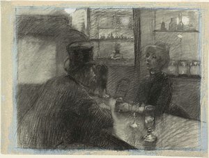 Bar del caffè di rue de Rome, c.1886
