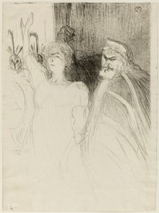 Bartet e Mounet-Sully, in Antigone da Henri de Toulouse-Lautrec