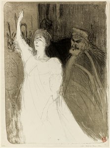 Bartet e Mounet-Sully, in Antigone da Henri de Toulouse-Lautrec