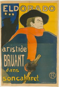 Eldorado: Aristide Bruant da Henri de Toulouse-Lautrec