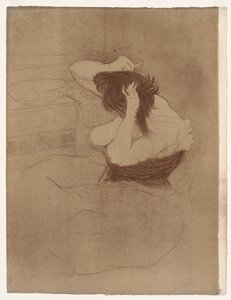 Elles: Donna che si pettina da Henri de Toulouse-Lautrec
