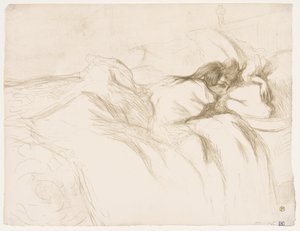 Elles: Donna che dorme da Henri de Toulouse-Lautrec