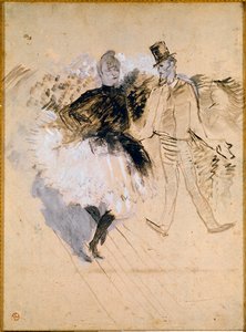 Goulue e Valentin le Desosse al Moulin de la Galette