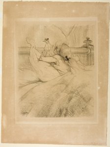 A letto da Henri de Toulouse-Lautrec