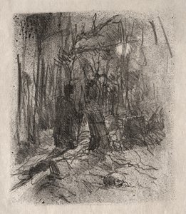Il cimitero di Busk da Henri de Toulouse-Lautrec