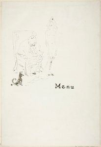 La bambina nuda: Menu da Henri de Toulouse-Lautrec