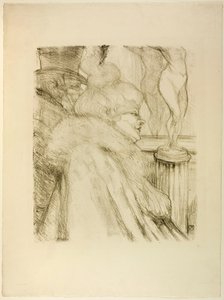 Uscendo dal teatro da Henri de Toulouse-Lautrec