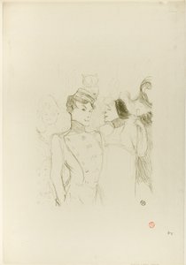 Lender e Lavallière in una rivista al Variétés da Henri de Toulouse-Lautrec