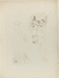 Lender in Chilpéric, Viso Frontale da Henri de Toulouse-Lautrec