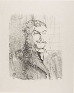 Lucien Guitry, da Tredici Litografie da Henri de Toulouse-Lautrec