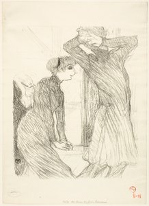 Lugné-Poé e Bady, in "Au-Dessus des Forces Humaines" da Henri de Toulouse-Lautrec