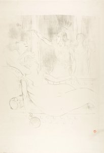 Madame Simon-Girard, Brasseur e Guy in La belle Hélène da Henri de Toulouse-Lautrec