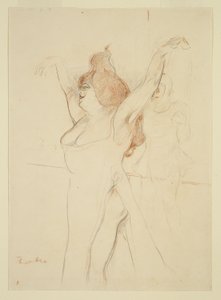 Mademoiselle Cocyle come Elena di Troia in La Belle Helene da Henri de Toulouse Lautrec