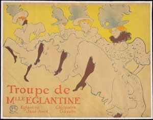 La troupe di Mademoiselle Eglantine da Henri de Toulouse-Lautrec