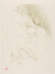 Mademoiselle Lender e il barone da Henri de Toulouse-Lautrec
