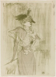 Mademoiselle Marcelle Lender, in piedi