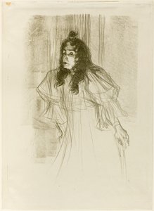 Miss May Belfort con capelli lunghi da Henri de Toulouse-Lautrec