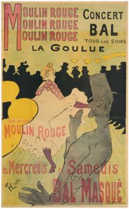 Moulin Rouge, La Goulue da Henri de Toulouse-Lautrec