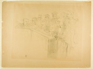 Il processo di Arton (prima tavola) da Henri de Toulouse-Lautrec