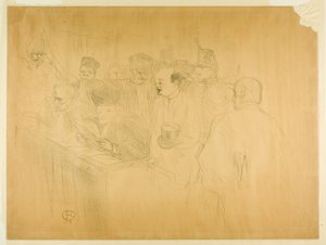 Il processo Arton (terza tavola) da Henri de Toulouse-Lautrec