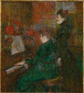 La lezione di canto da Henri de Toulouse-Lautrec