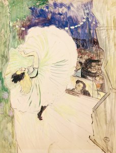 Ruota, ballerina sul palco, illustrazione per "Le Plaisir a Paris" da Henri de Toulouse Lautrec