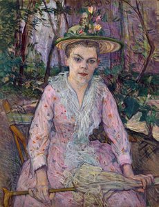 Donna con un ombrello da Henri de Toulouse Lautrec