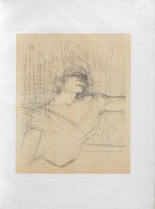 Yvette Guilbert-Serie Inglese: Nella Colla da Henri de Toulouse-Lautrec