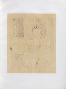 Yvette Guilbert-Serie Inglese: Menilmontant di Bruant da Henri de Toulouse-Lautrec
