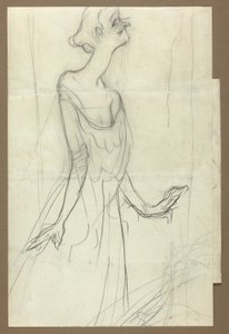 Yvette Guilbert che canta da Henri de Toulouse-Lautrec
