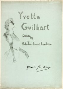 Yvette Guilbert sul palco, da Yvette Guilbert da Henri de Toulouse-Lautrec