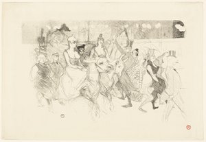 Una serata di gala al Moulin Rouge da Henri de Toulouse Lautrec