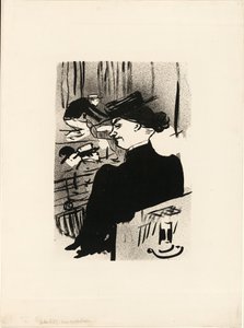Uno spettatore, da Le Café-Concert da Henri de Toulouse Lautrec
