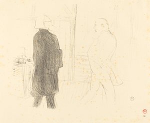 Antoine e Gémier in Une Faillite, 1894 da Henri de Toulouse Lautrec