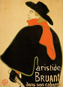 Aristide Bruant nel suo cabaret