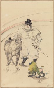 Al circo: Pony addestrato e babbuino da Henri de Toulouse Lautrec