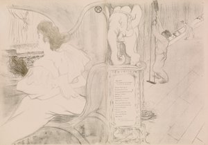 Al sipario da Henri de Toulouse Lautrec
