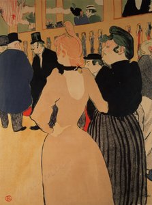Al Moulin Rouge: La Goulue e sua sorella, 1892 da Henri de Toulouse Lautrec