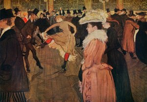 Al Moulin Rouge, la danza, 1890 1934 da Henri de Toulouse Lautrec