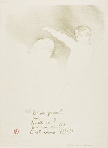Alle Variétés: Mademoiselle Lender e Brasseur da Henri de Toulouse Lautrec