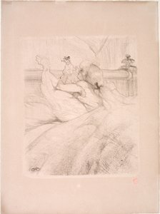 A letto da Henri de Toulouse Lautrec