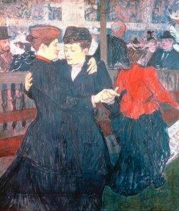 Al Moulin-Rouge. Le due ballerine da Henri de Toulouse Lautrec