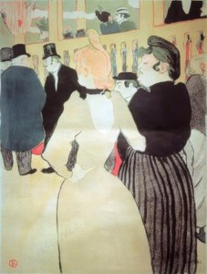Al Moulin Rouge: La Goulue e sua sorella da Henri de Toulouse Lautrec