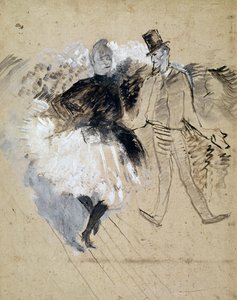 Au Moulin de la Galette, La Goulue e Valentin le Desossé da Henri de Toulouse Lautrec