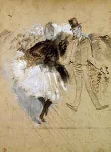 Al Moulin de la Galette. La Goulue e Valentin le Désossé da Henri de Toulouse Lautrec