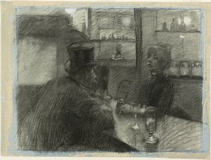 Bar del caffè di rue de Rome da Henri de Toulouse Lautrec