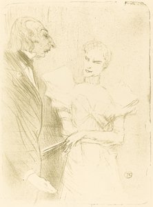 Brandes e Leloir in Cabotins, 1894 da Henri de Toulouse Lautrec