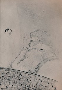 Brandes nel suo camerino da Henri de Toulouse Lautrec