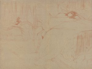 Collassato sul letto, dalla serie Elles da Henri de Toulouse Lautrec